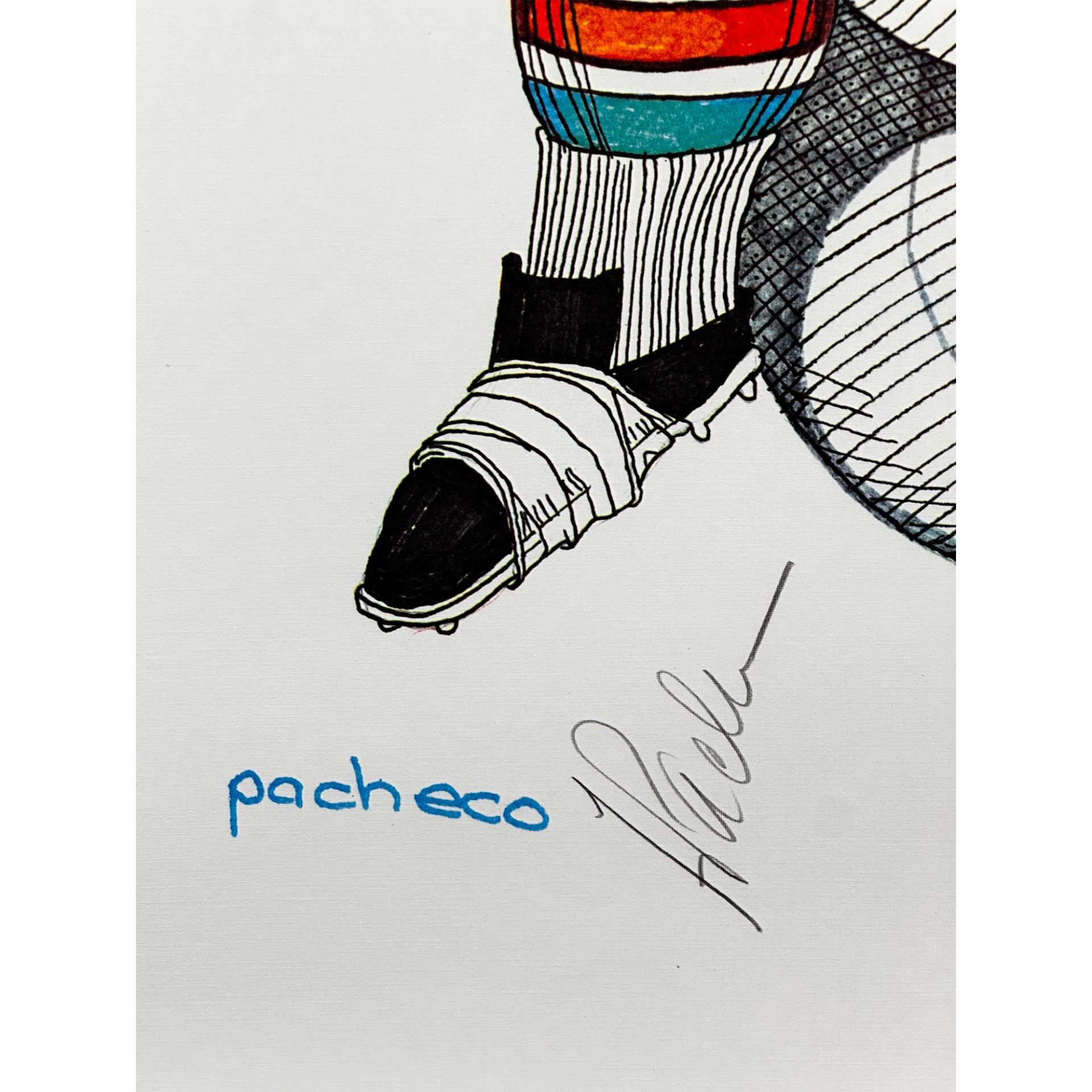 Ferdie Pacheco (1927-2017) Poster, Touchdown-Zonk, Signed - Image 2 of 3