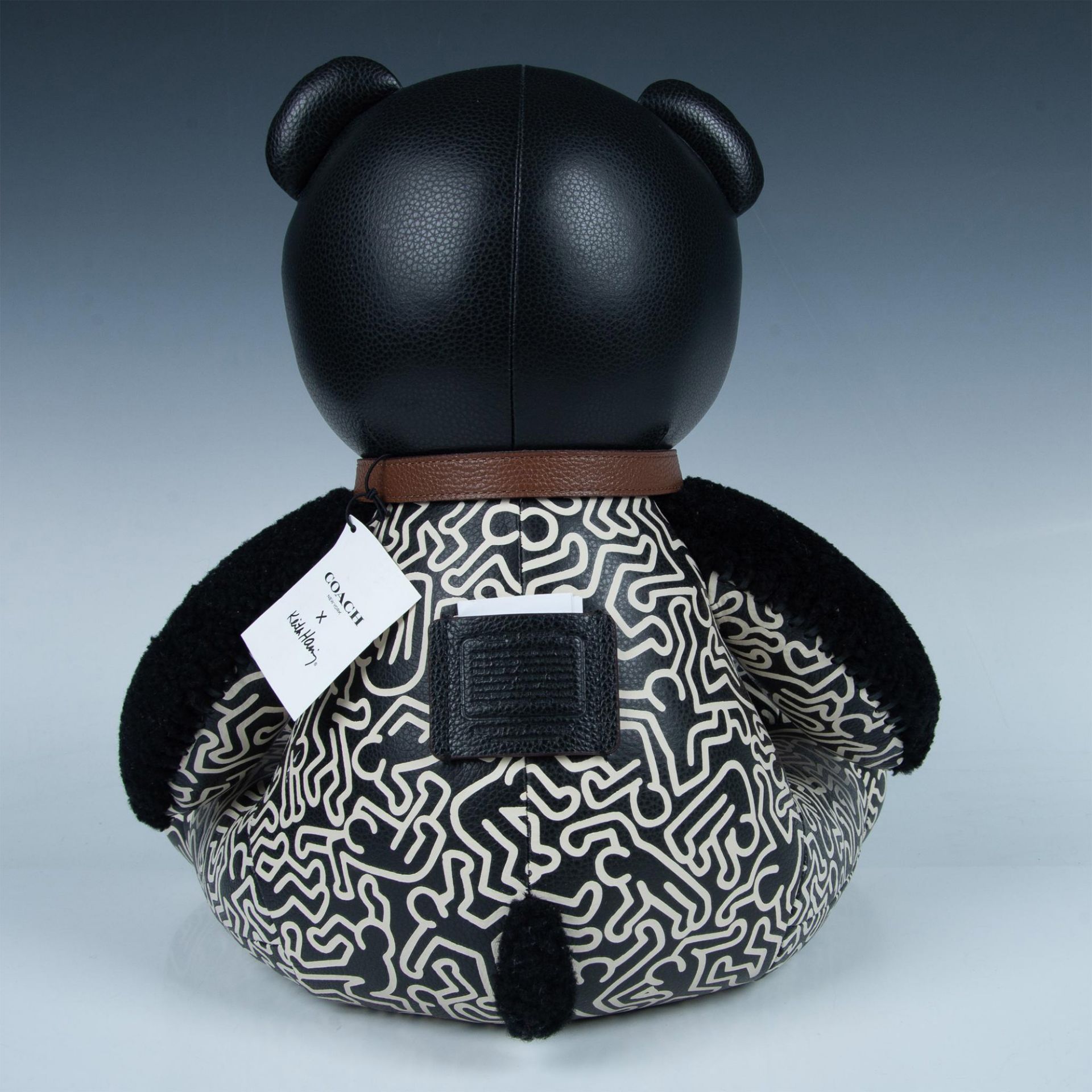 Coach Keith Haring Collaboration Plush Leather Teddy Bear - Bild 5 aus 8