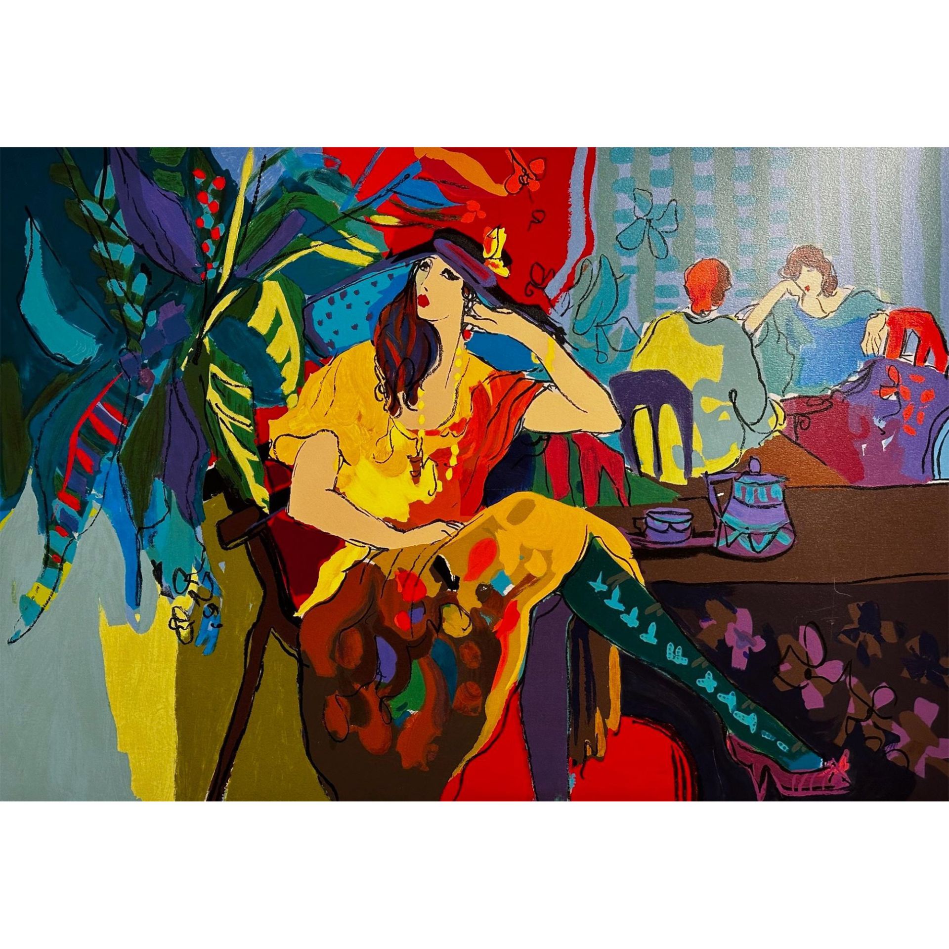 Isaac Maimon (Israel) 1951 Serigraph Table for One, signed - Bild 2 aus 4