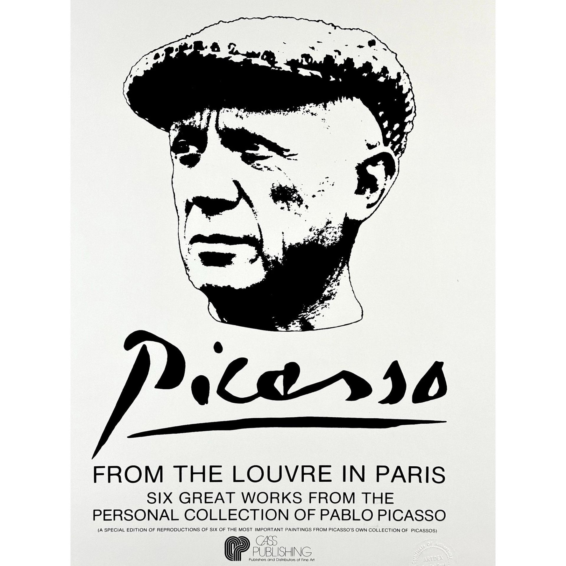 Pablo Picasso (Spanish, 1881-1973) Poster, From The Louvre in Paris White, Not Signed - Bild 2 aus 2