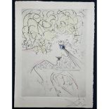 Salvador Dali (Spanish, 1904-1989) Etching La Venus aux Fourrures The Head, signed