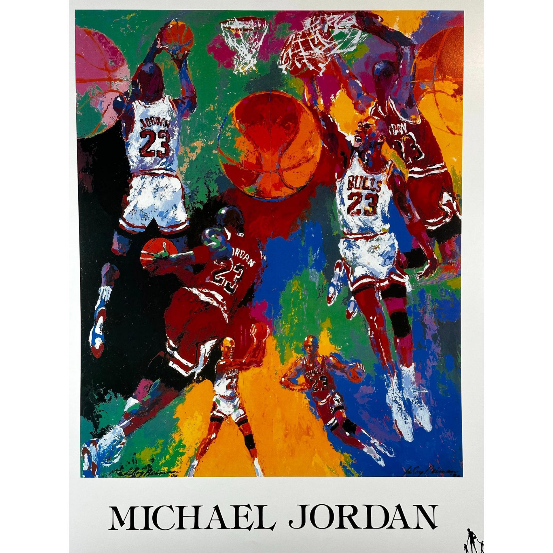 Leroy Neiman (1921-2012) Poster, Michael Jordan, Not Signed - Image 3 of 4