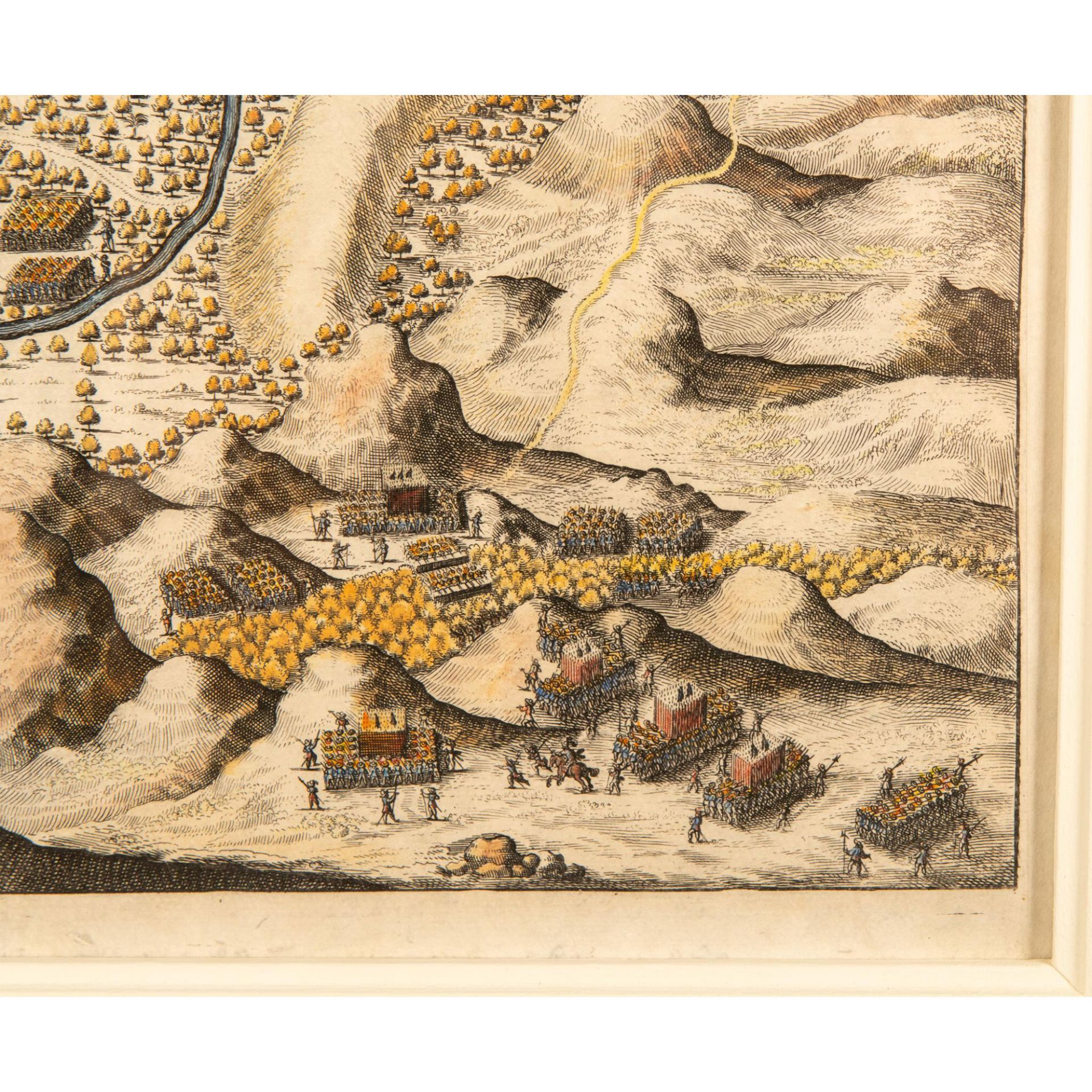 17th Century Dutch Hand Colored Map, Porto Calvo Brasil - Image 3 of 5