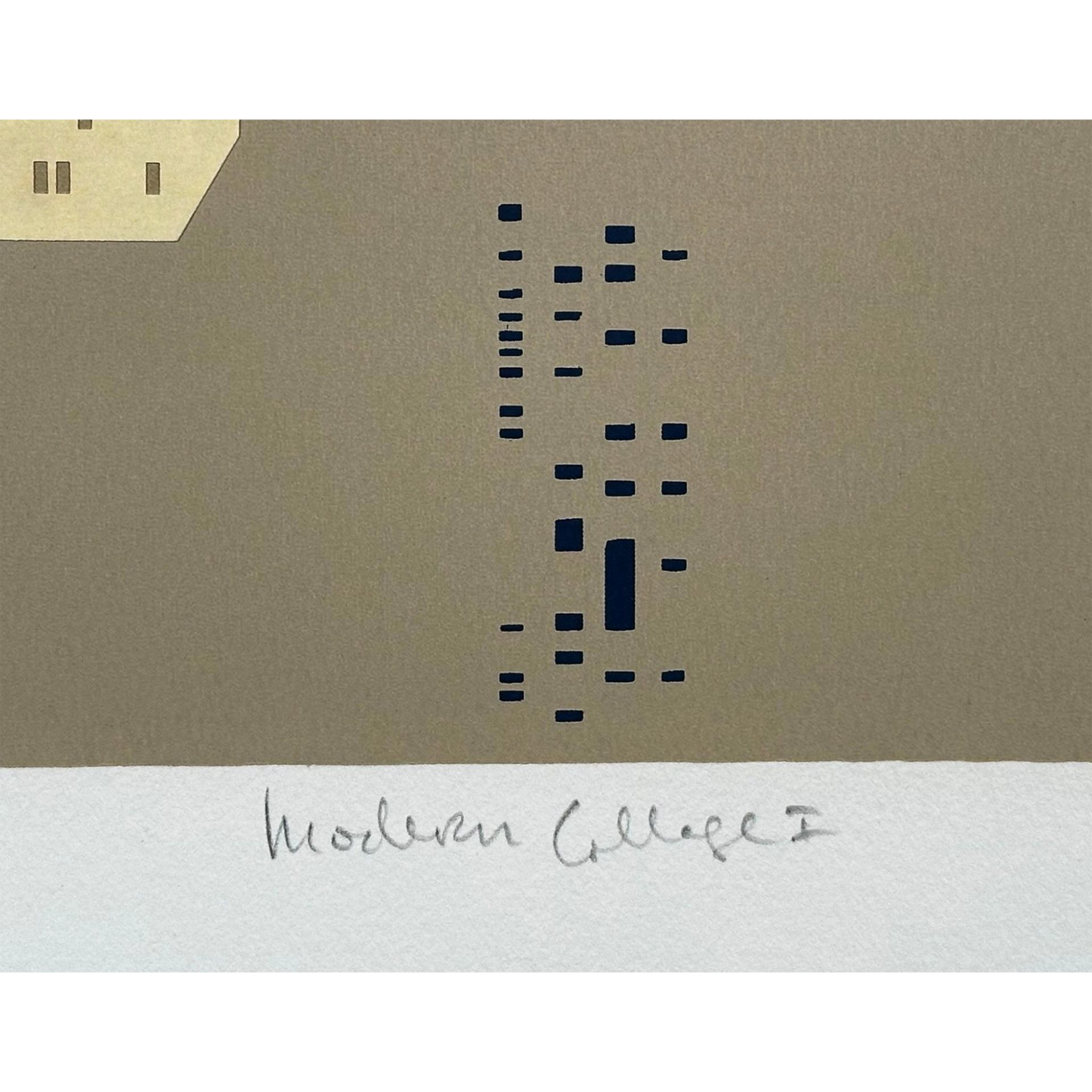 Lee Adler (1934-) Screenprint with Hand Collage Paper with Holes, Modern Collage 1, Signed - Bild 4 aus 5