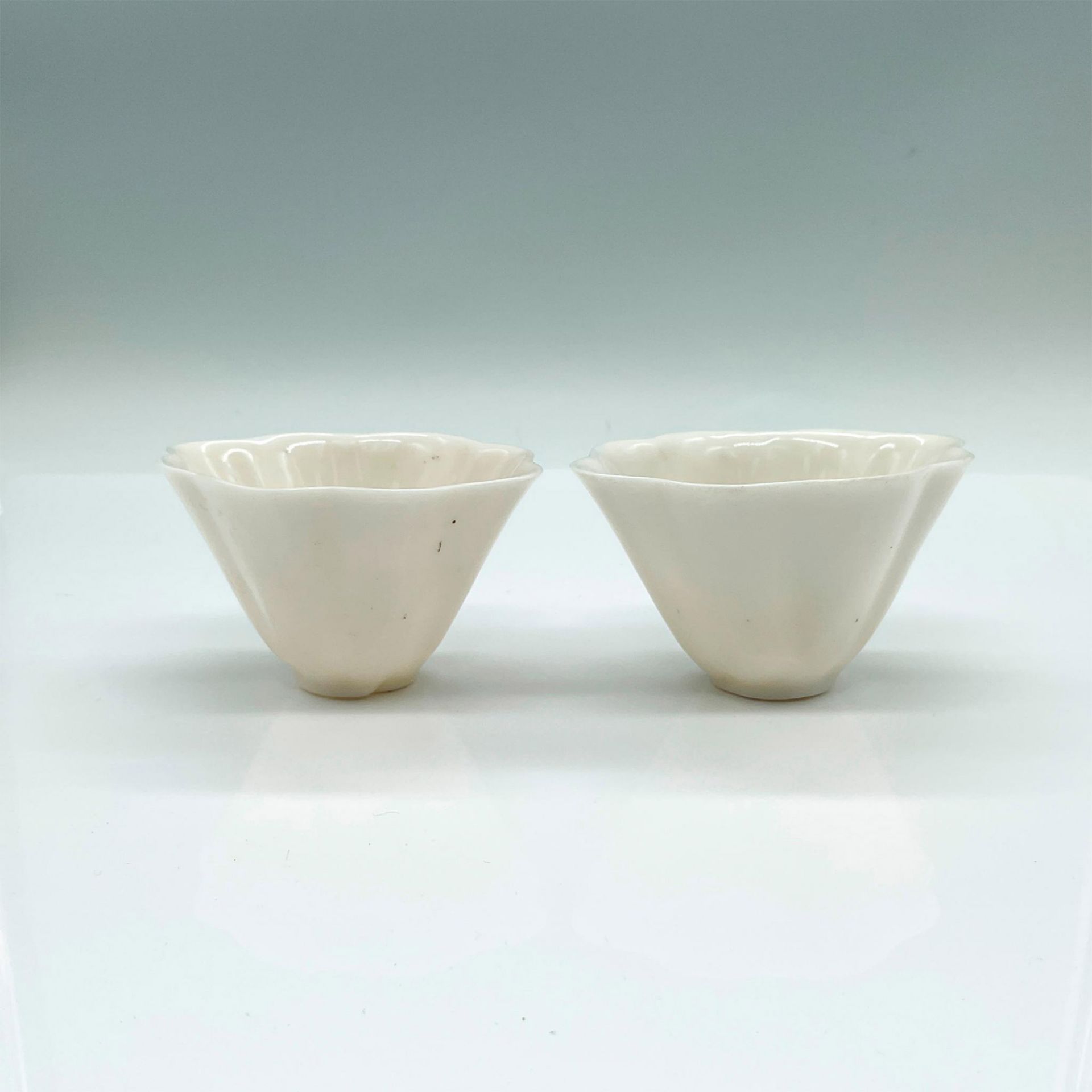 Pair of Antique Chinese Blanc De Chine Libation Cups - Image 2 of 3