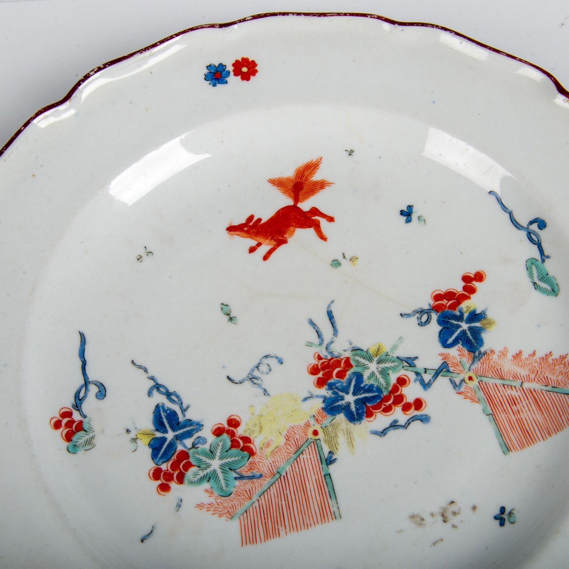 5pc Chamberlain's Worcester Porcelain Plates, Kakiemon - Bild 4 aus 6
