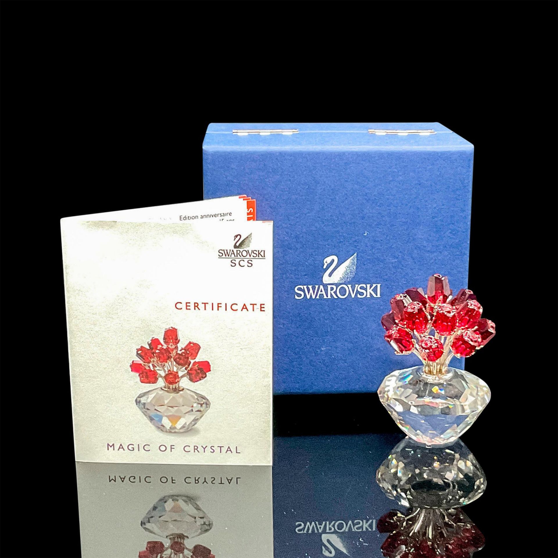 Swarovski Crystal Figurine, Anniversary Roses - Image 4 of 4