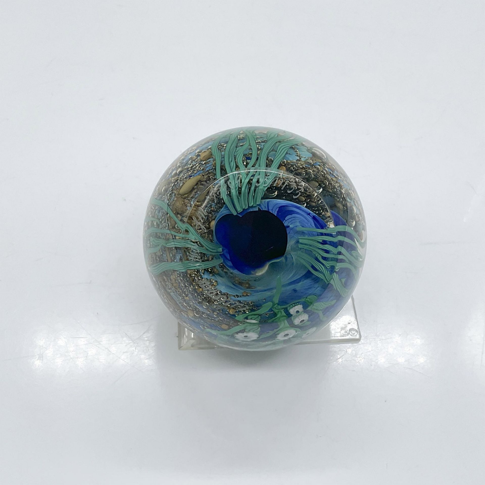Art Glass Paperweight, Undersea Scene - Image 4 of 4