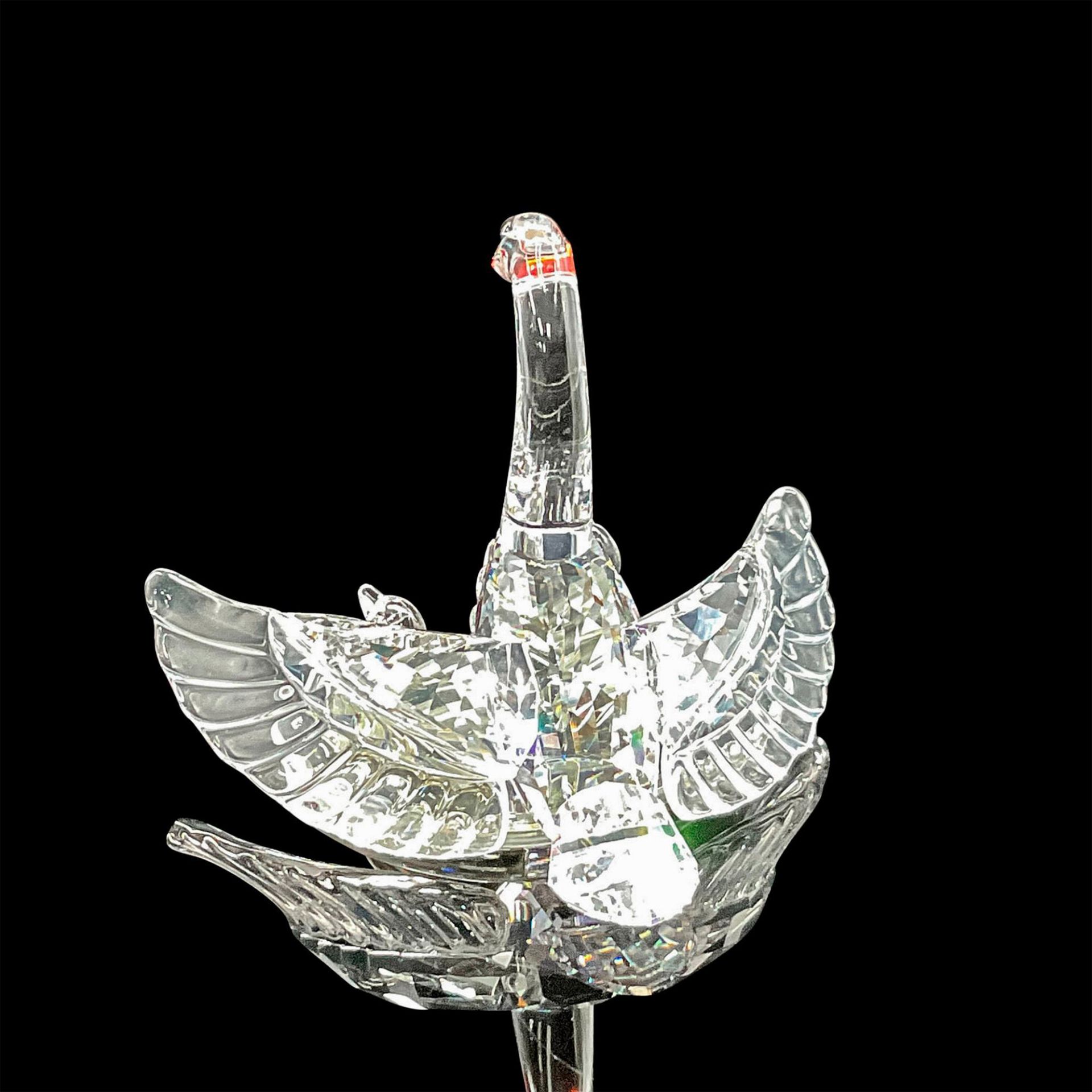 Swarovski Silver Crystal Figurine, Swan Mother with Cygnets - Bild 2 aus 4