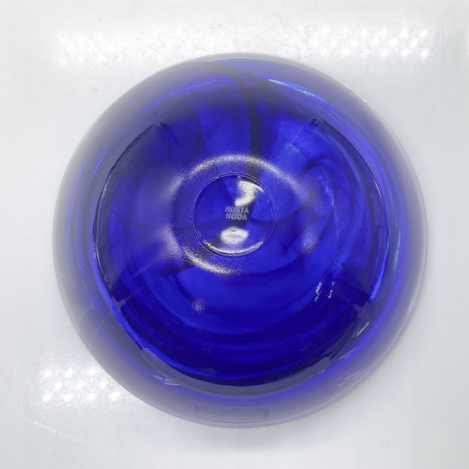 Kosta Boda Art Glass Blue Bowl - Image 3 of 3