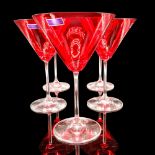5pc Waterford Crystal Martini Glasses