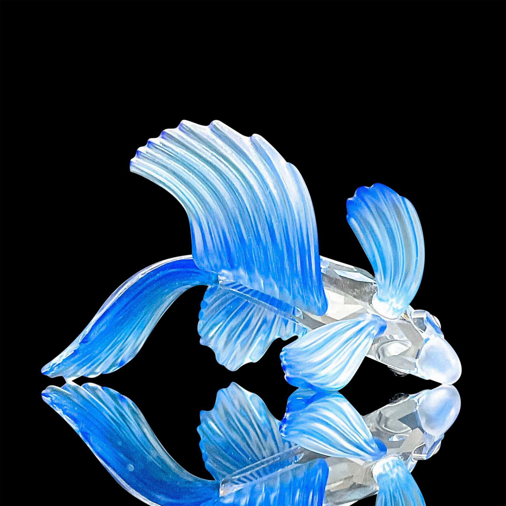 Swarovski Silver Crystal Figurine, Siamese Fighting Fish - Bild 4 aus 4