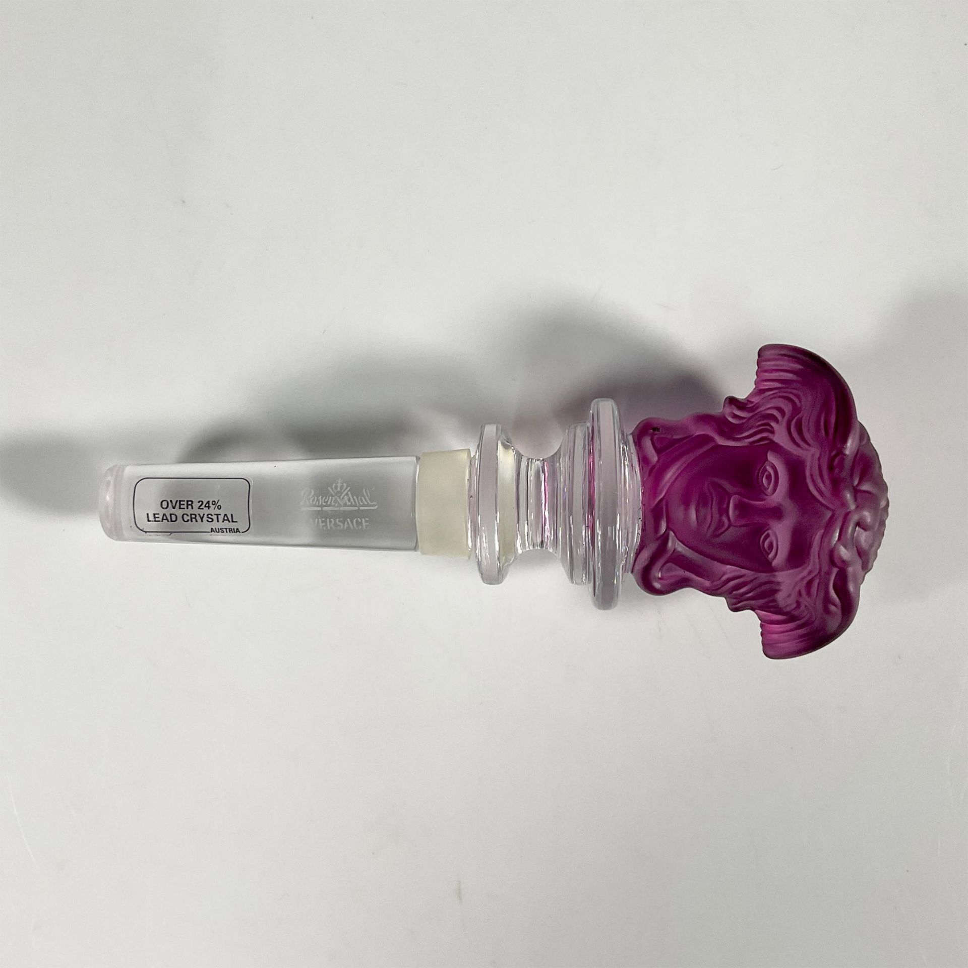 Rosenthal Versace Amethyst Medusa Stopper - Image 2 of 2