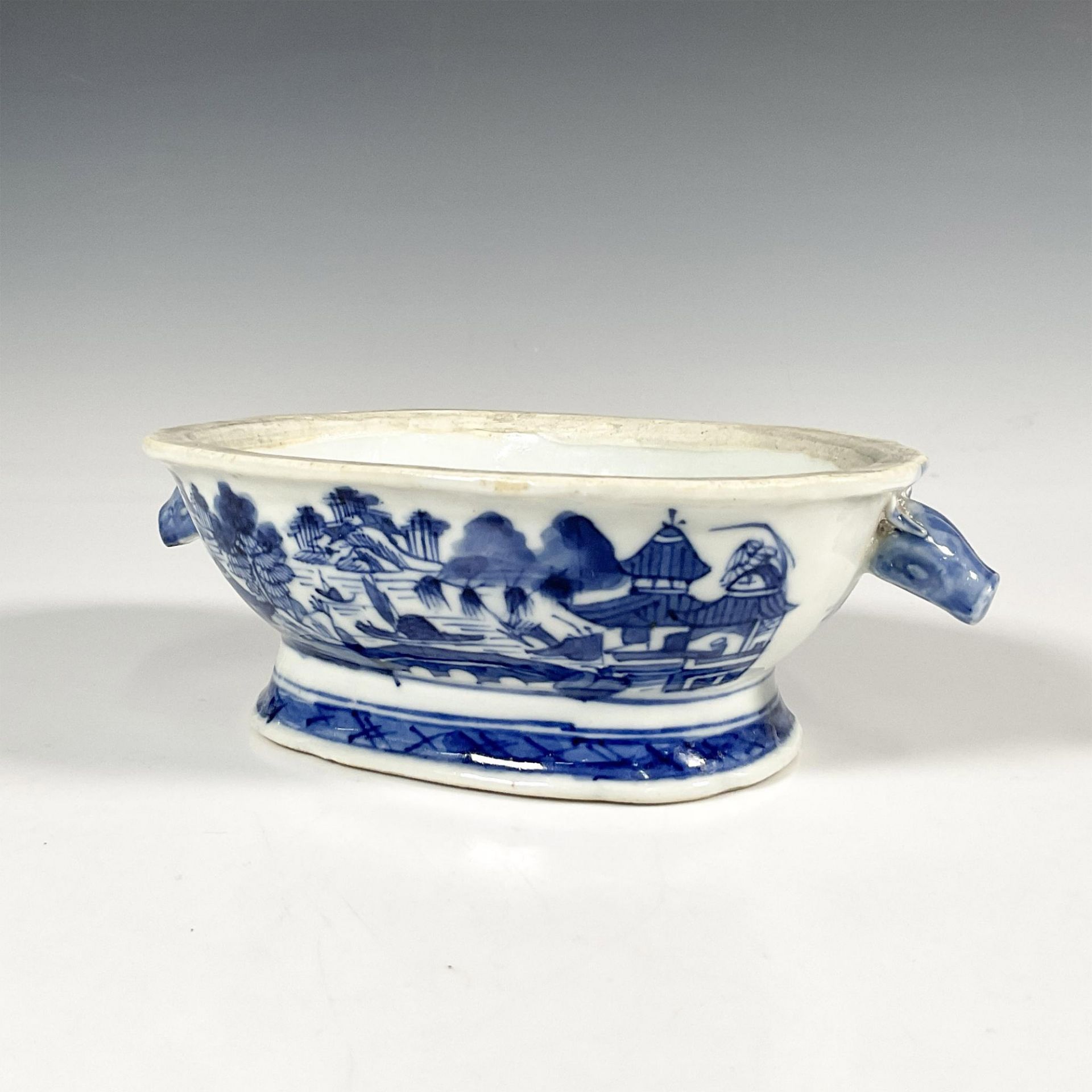3pc Antique Chinese Blue and White Porcelain Dishware - Bild 2 aus 5