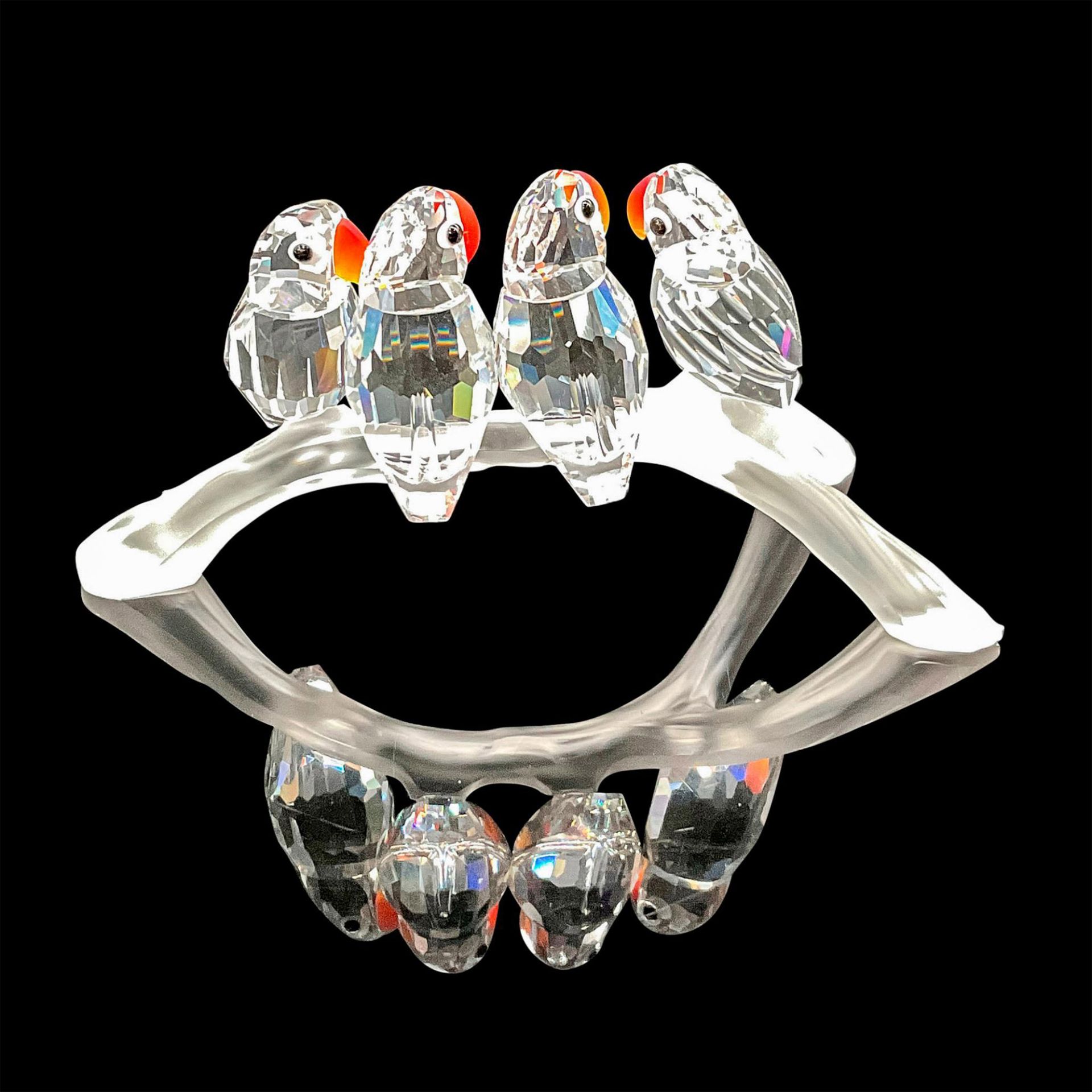 Swarovski Silver Crystal Figurine, Baby Lovebirds - Bild 2 aus 4