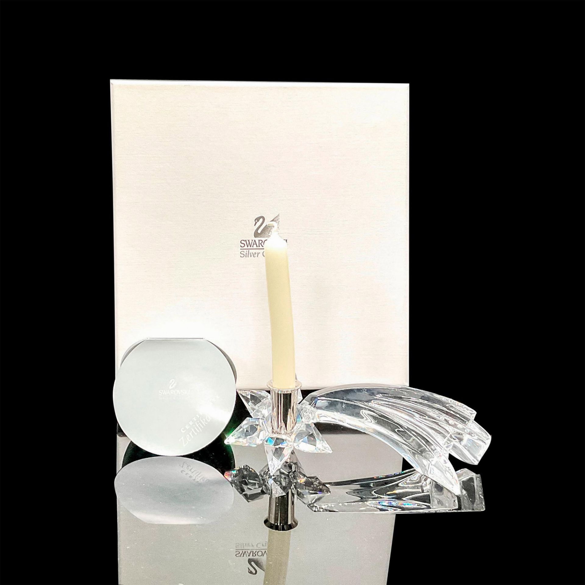 Swarovski Silver Crystal Comet Candleholder - Image 4 of 4