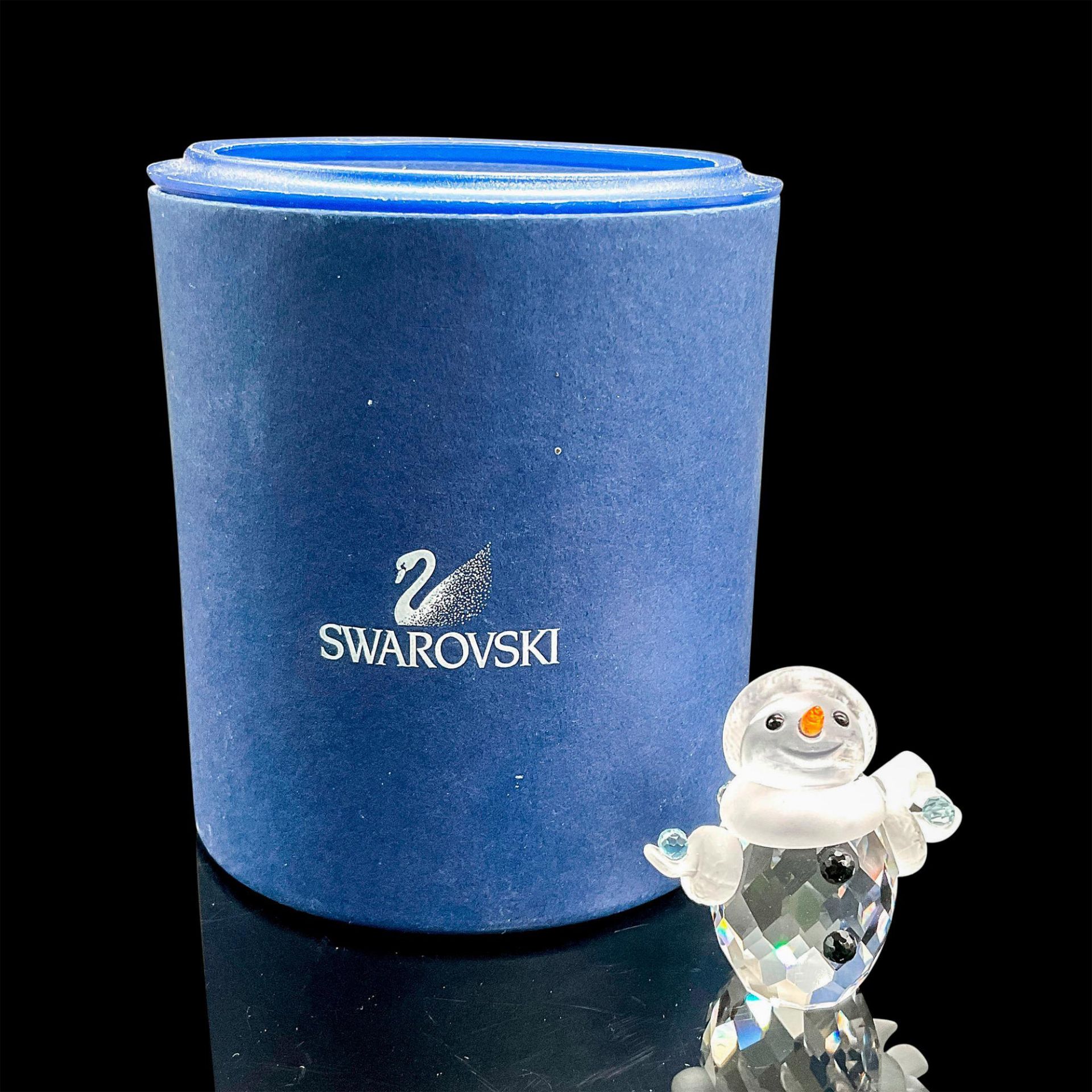 Swarovski Silver Crystal Miniature Figurine, Little Snowman - Image 2 of 4