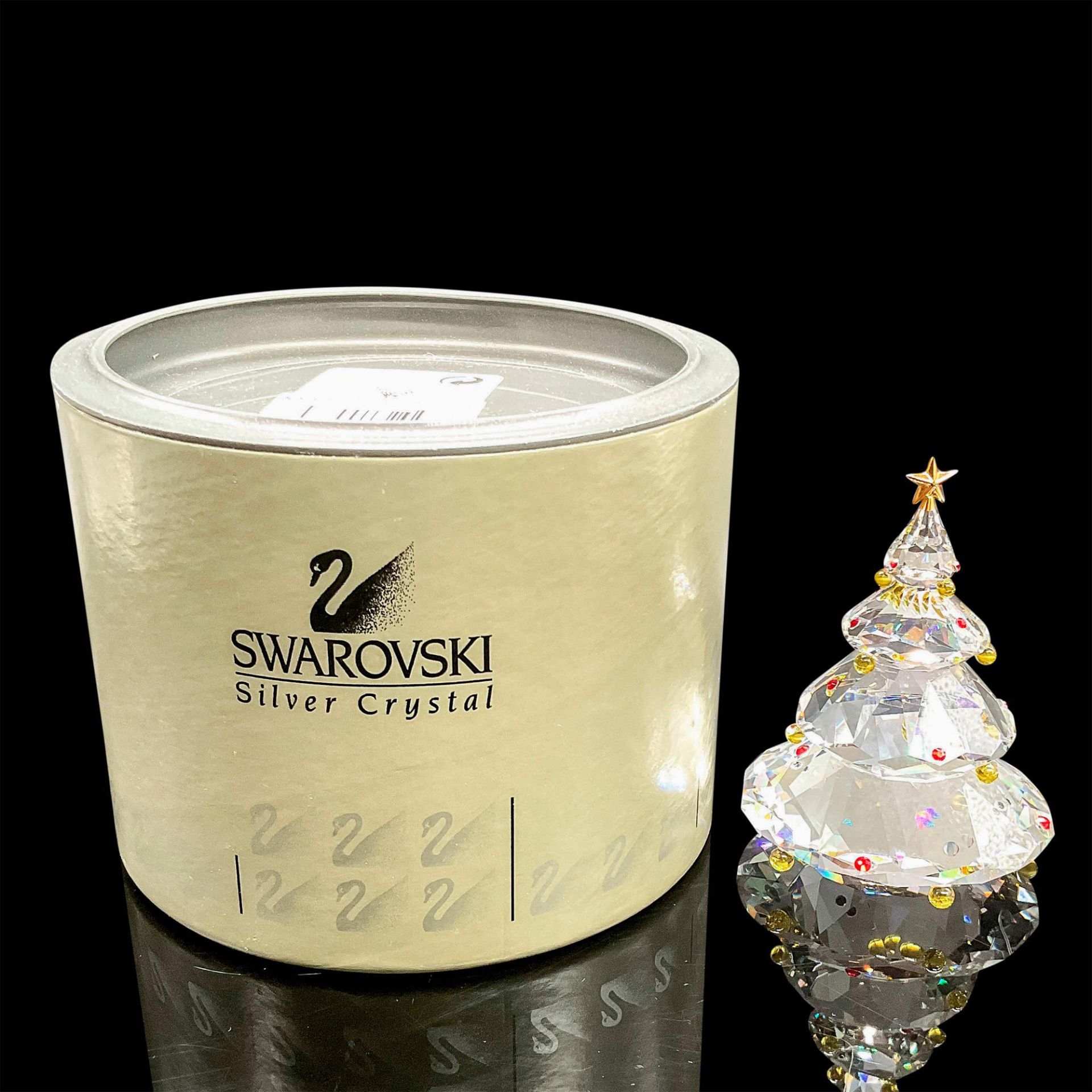 Swarovski Silver Crystal Figurine, Christmas Tree - Bild 2 aus 3