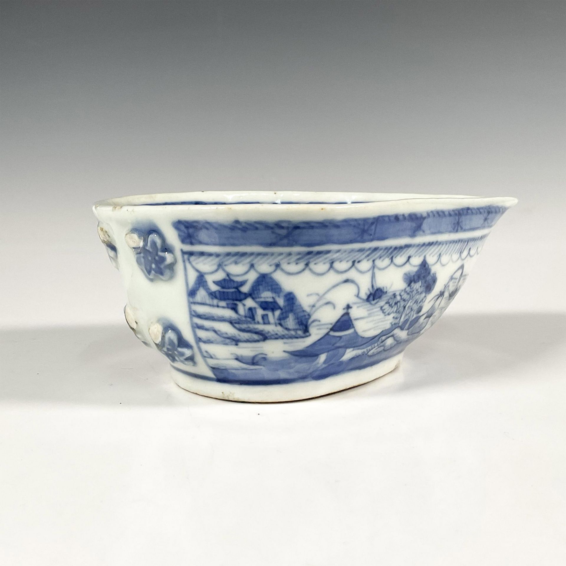 3pc Antique Chinese Blue and White Porcelain Dishware - Bild 4 aus 5