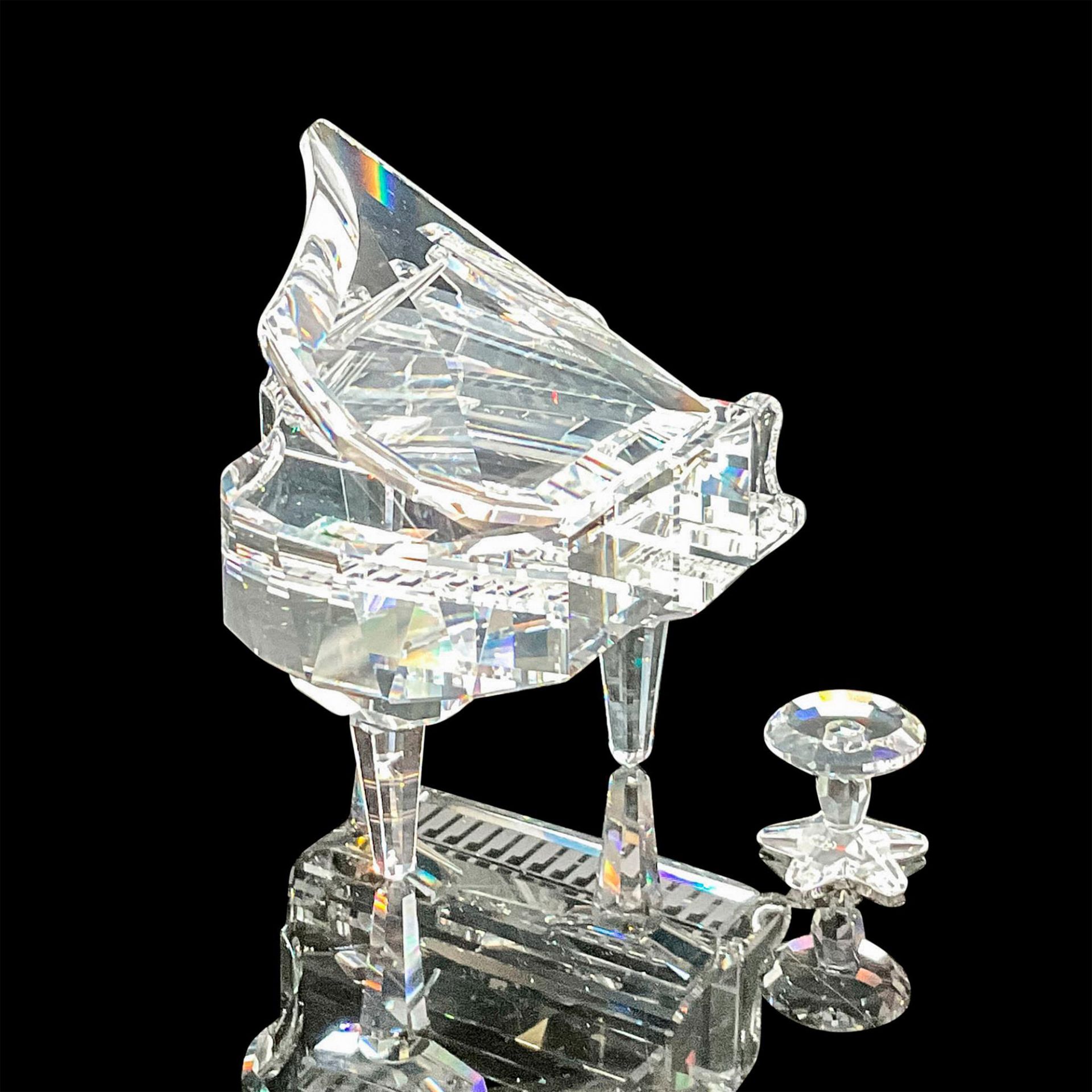 Swarovski Crystal Figurine, Grand Piano with Stool - Image 2 of 4