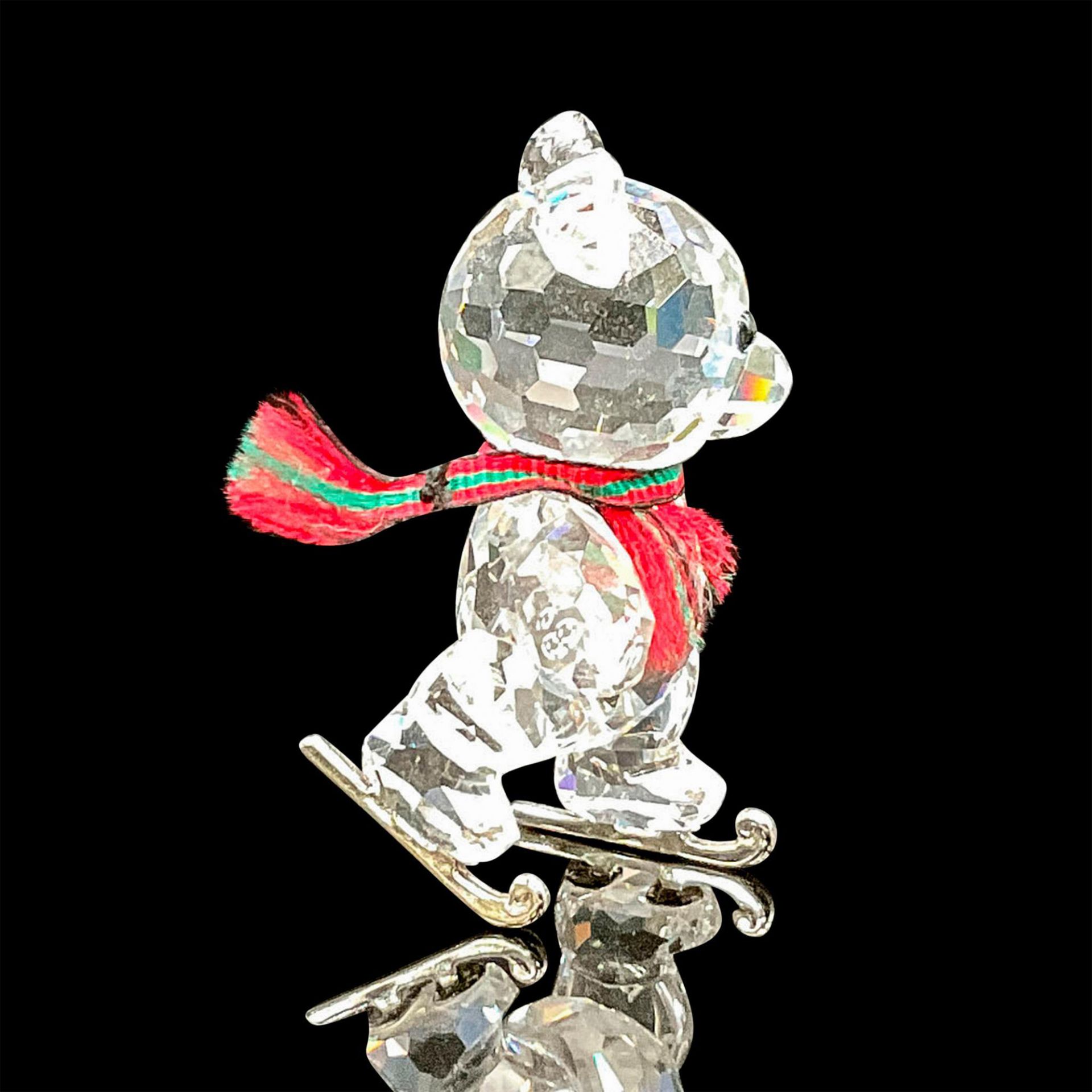 Swarovski Silver Crystal Figurine, Bear Skating - Bild 2 aus 5