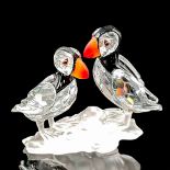 Swarovski Silver Crystal Figurine, Puffins