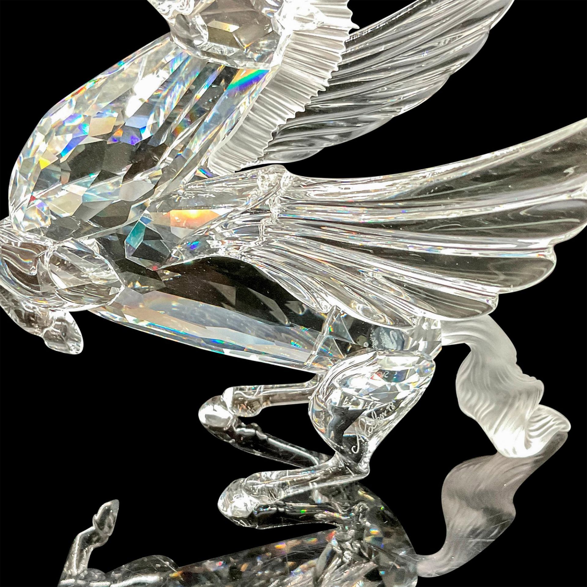 Swarovski Crystal Figurine, Signed 1998 The Pegasus - Image 3 of 5