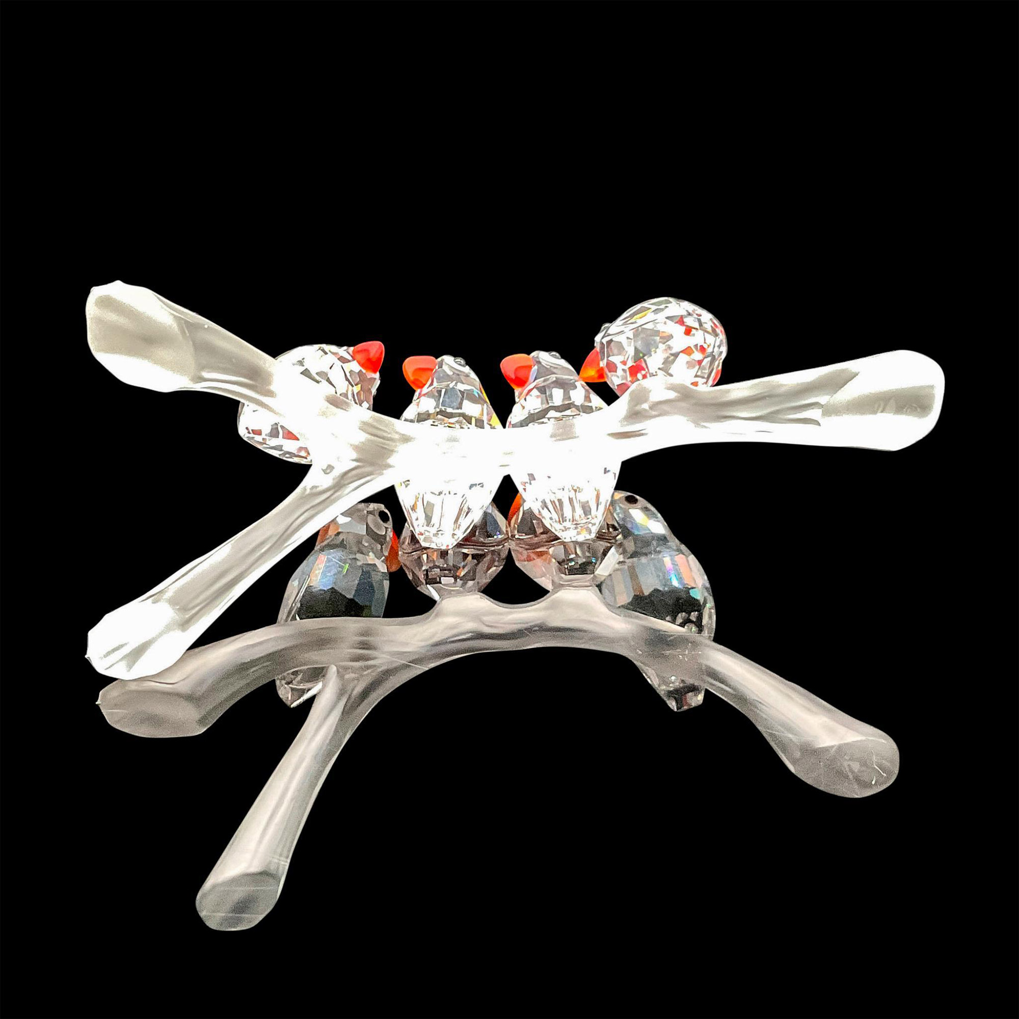 Swarovski Silver Crystal Figurine, Baby Lovebirds - Image 3 of 4