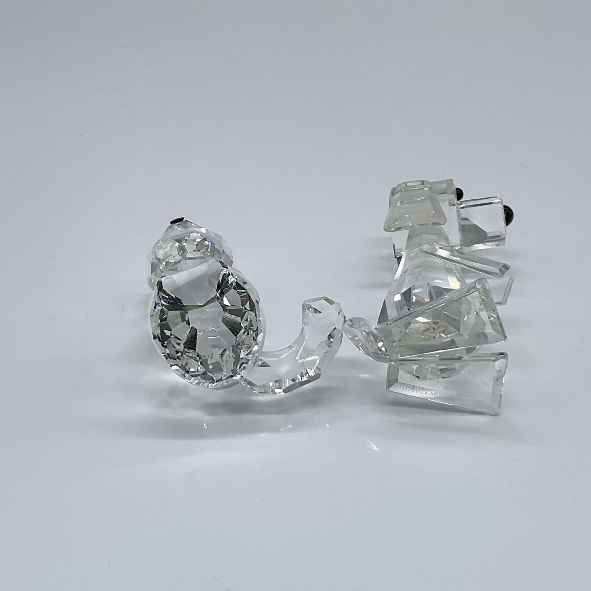 3pc Swarovski Dog and Cat Figurine with Base - Image 3 of 3