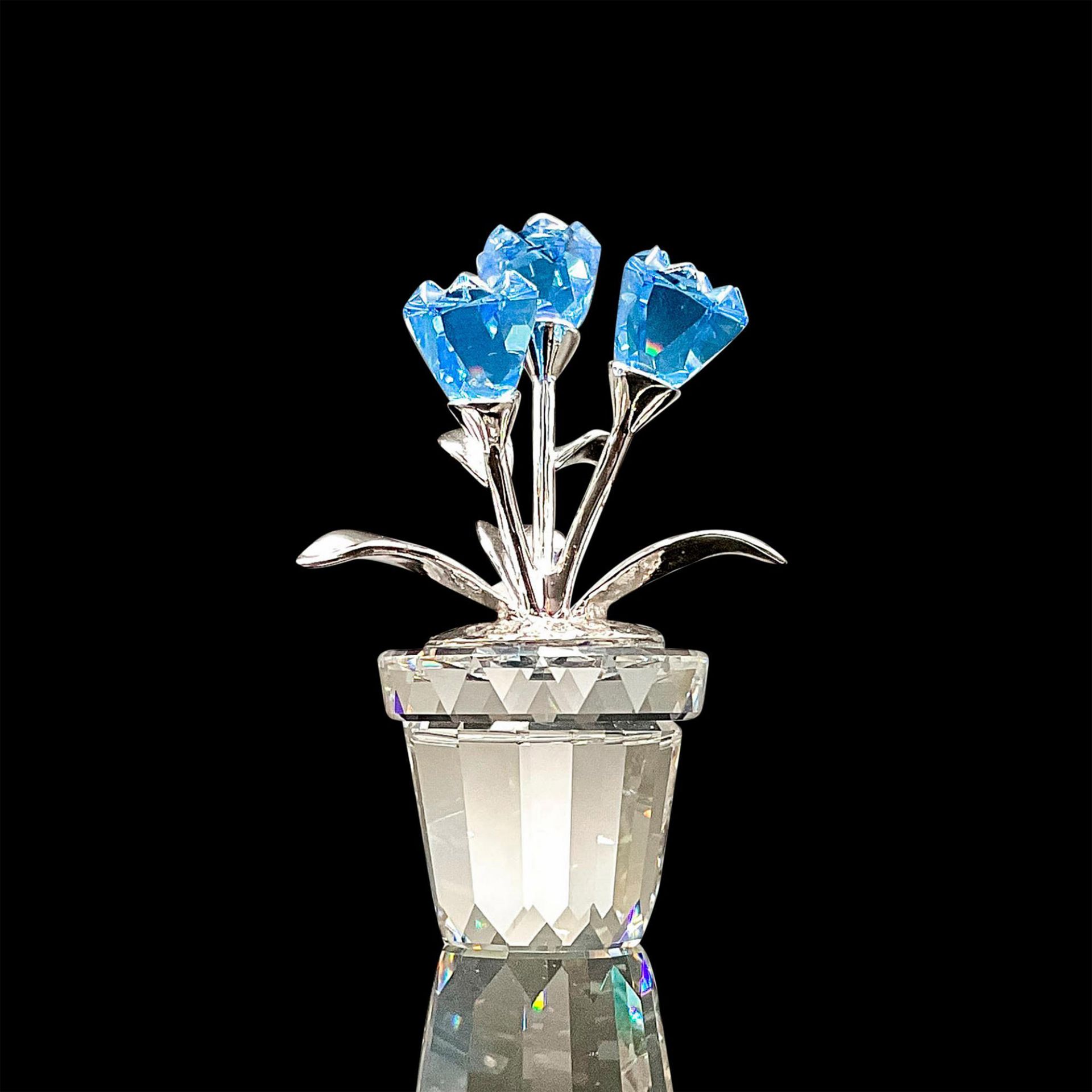 Swarovski Silver Crystal Figurine, Forget-Me-Not - Image 3 of 4