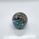 Art Glass Paperweight, Undersea Scene