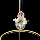 3pc Swarovski Crystal Ornaments, Santa, Snowman, Bells
