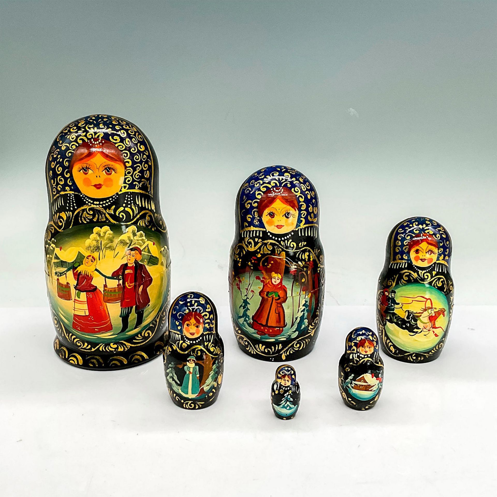 Russian Hand Painted Nesting Dolls