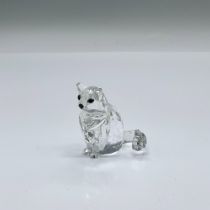 Swarovski Crystal Figurine, Cat Sitting