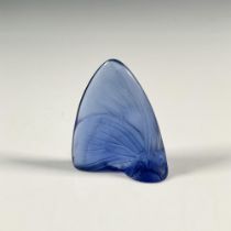 Lalique Crystal Figurine, Blue Butterfly