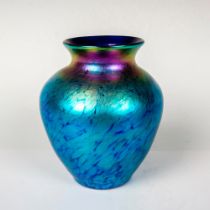 Iridescent Art Glass Vase