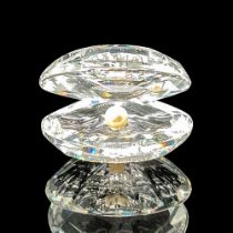 Swarovski Silver Crystal Figurine, Clam with Pearl