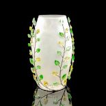 Swarovski Crystal Vase, Leaves