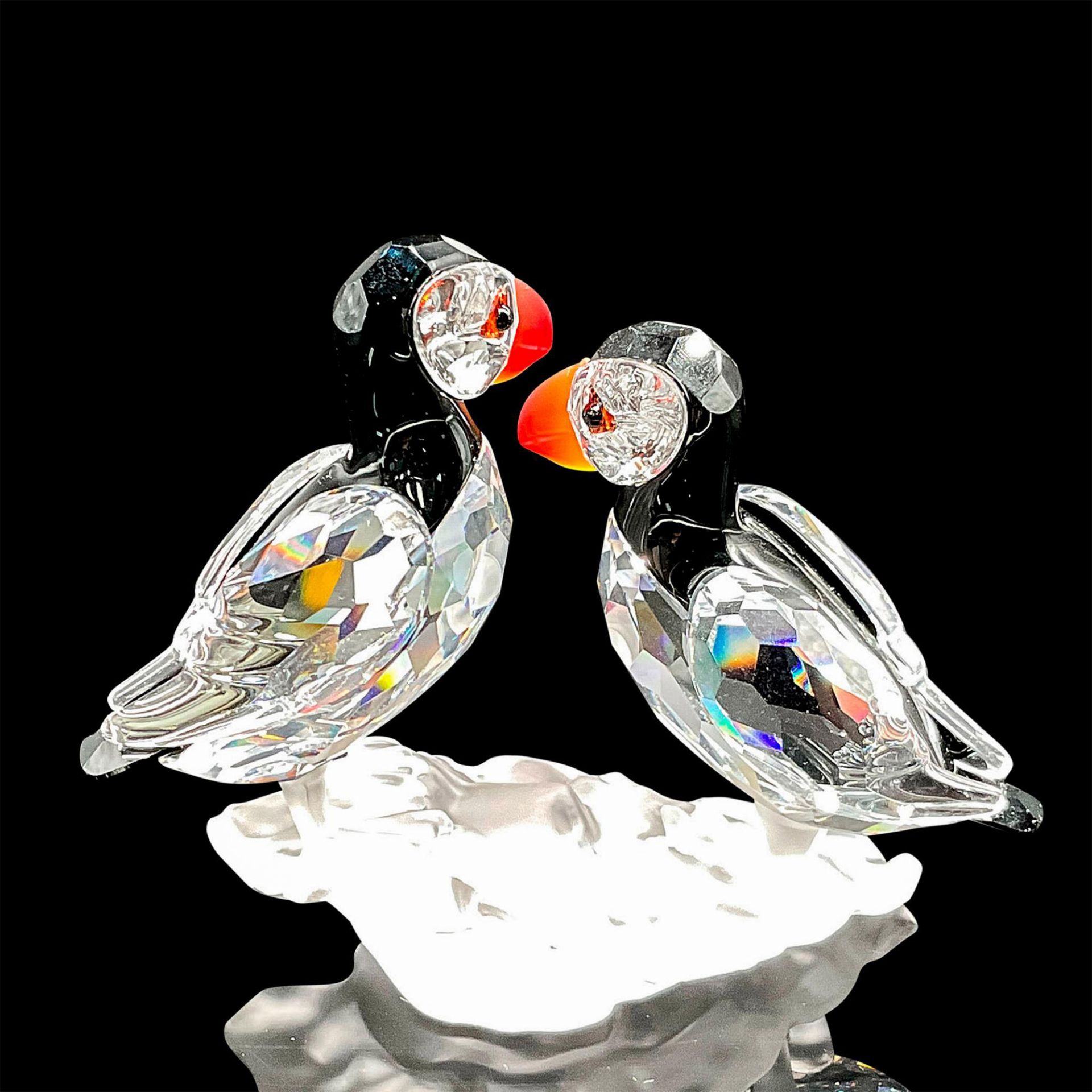 Swarovski Silver Crystal Figurine, Puffins - Image 2 of 4