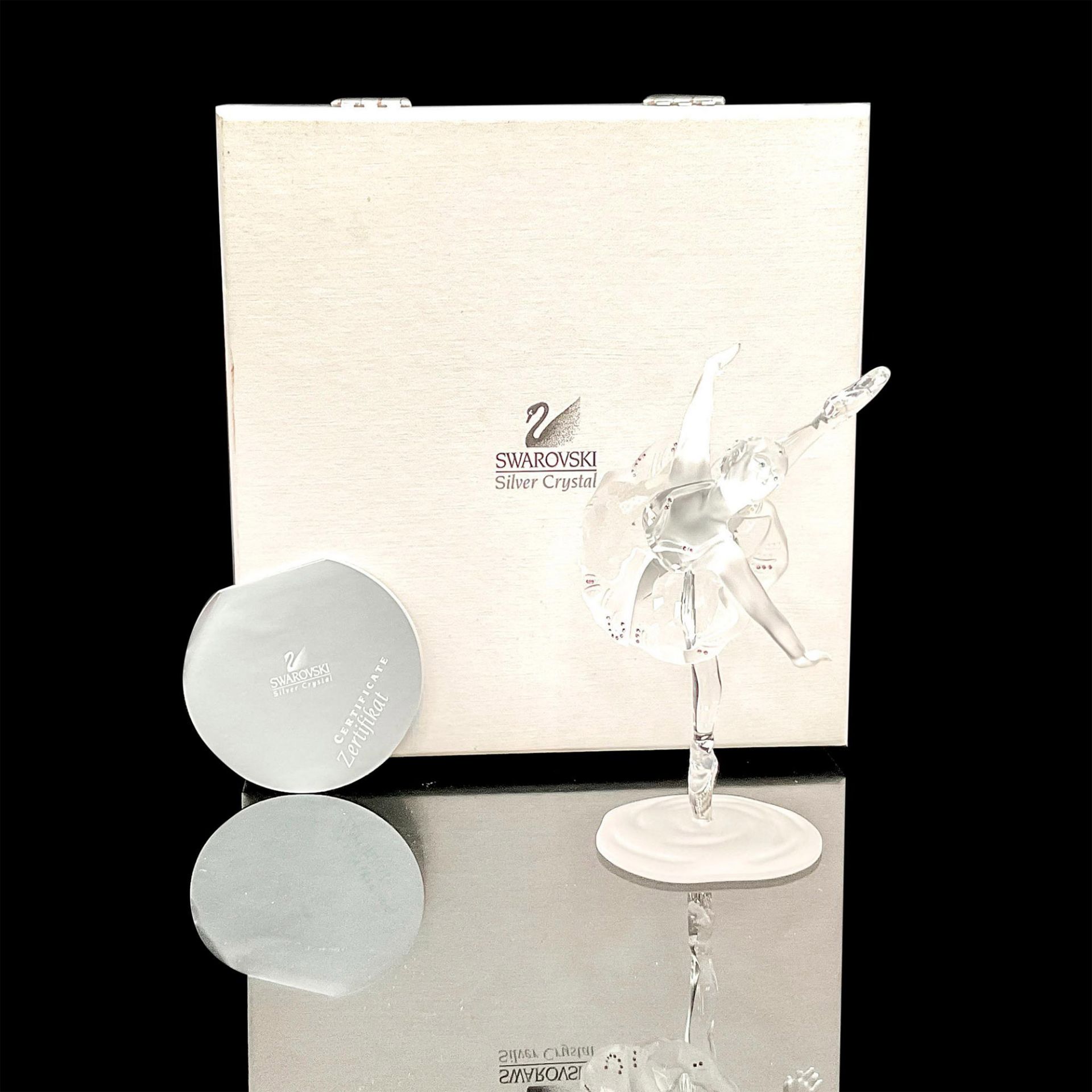 Swarovski Silver Crystal Figurine, Ballerina - Image 4 of 4