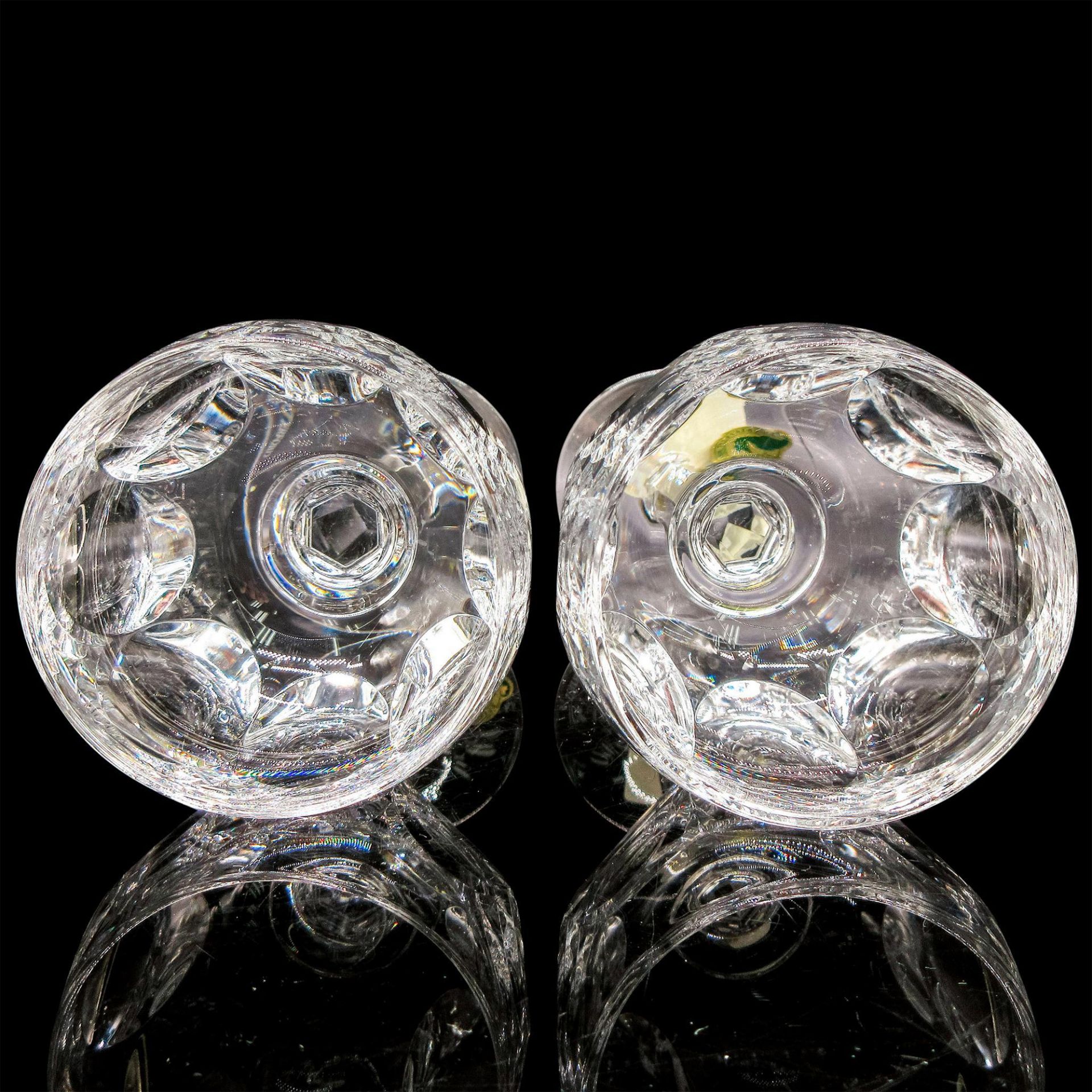 2pc Waterford Crystal Hock Wine Glasses, Sheila - Image 3 of 9
