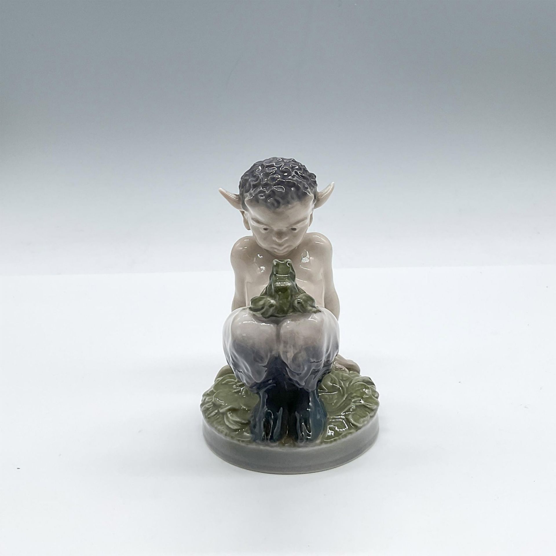 Royal Copenhagen Figurine, Faun and Frog, 1713