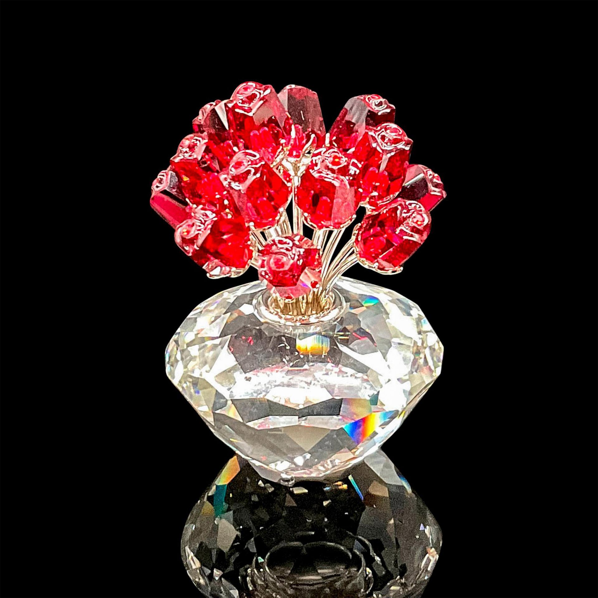 Swarovski Crystal Figurine, Anniversary Roses