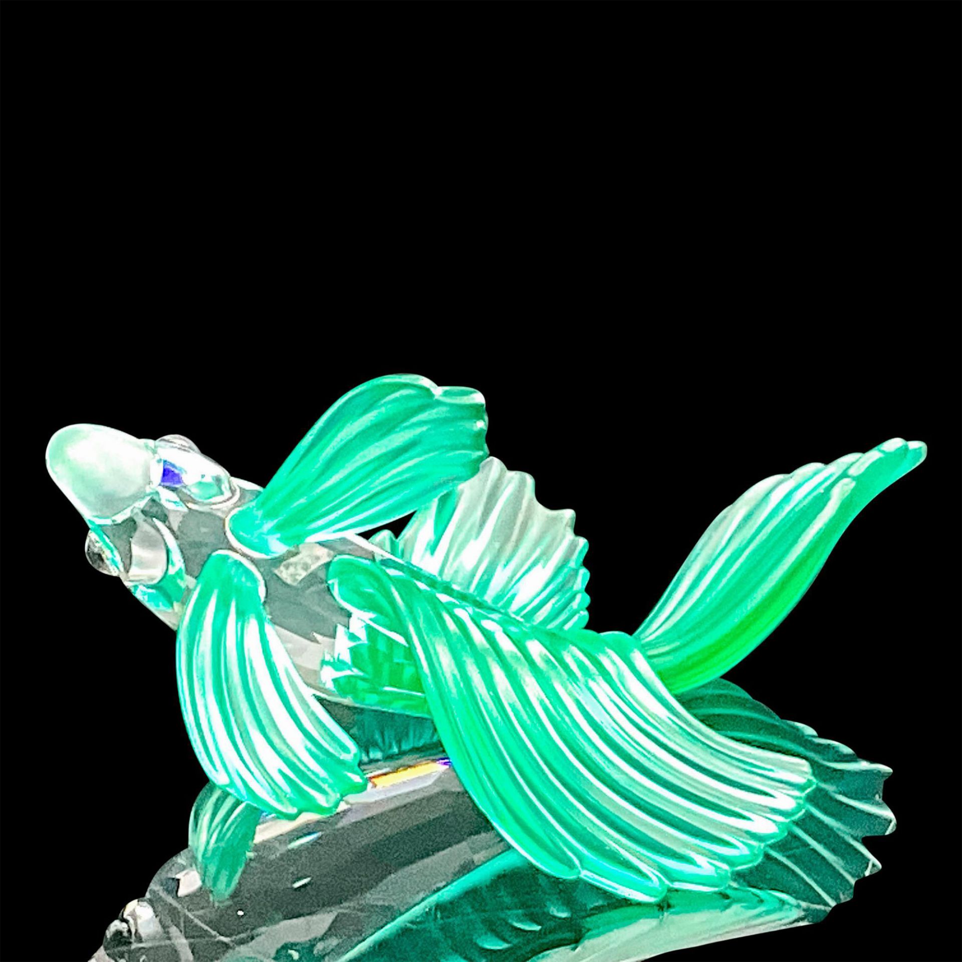 Swarovski Crystal Figurine, Siamese Fighting Fish Green - Bild 3 aus 4