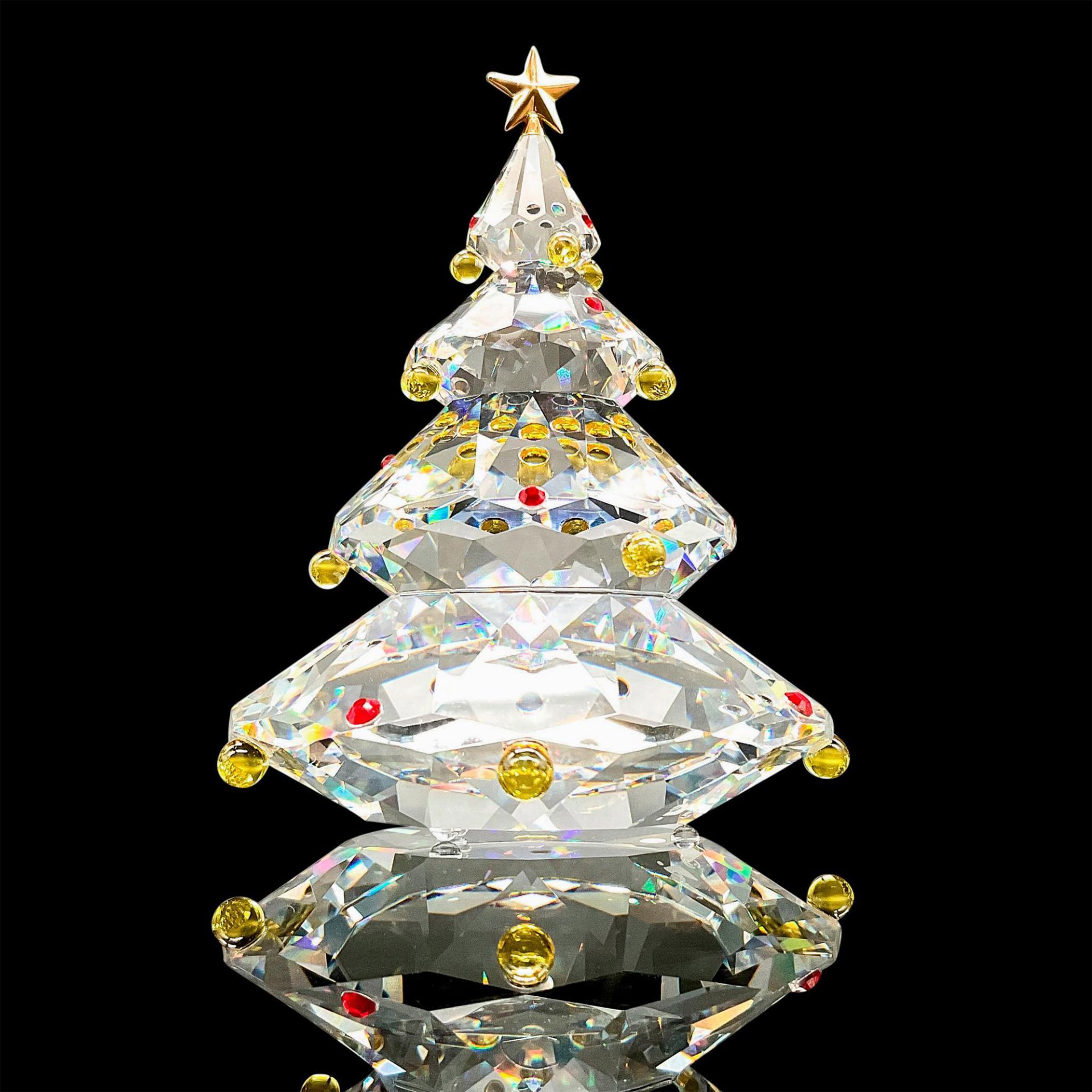 Swarovski Silver Crystal Figurine, Christmas Tree