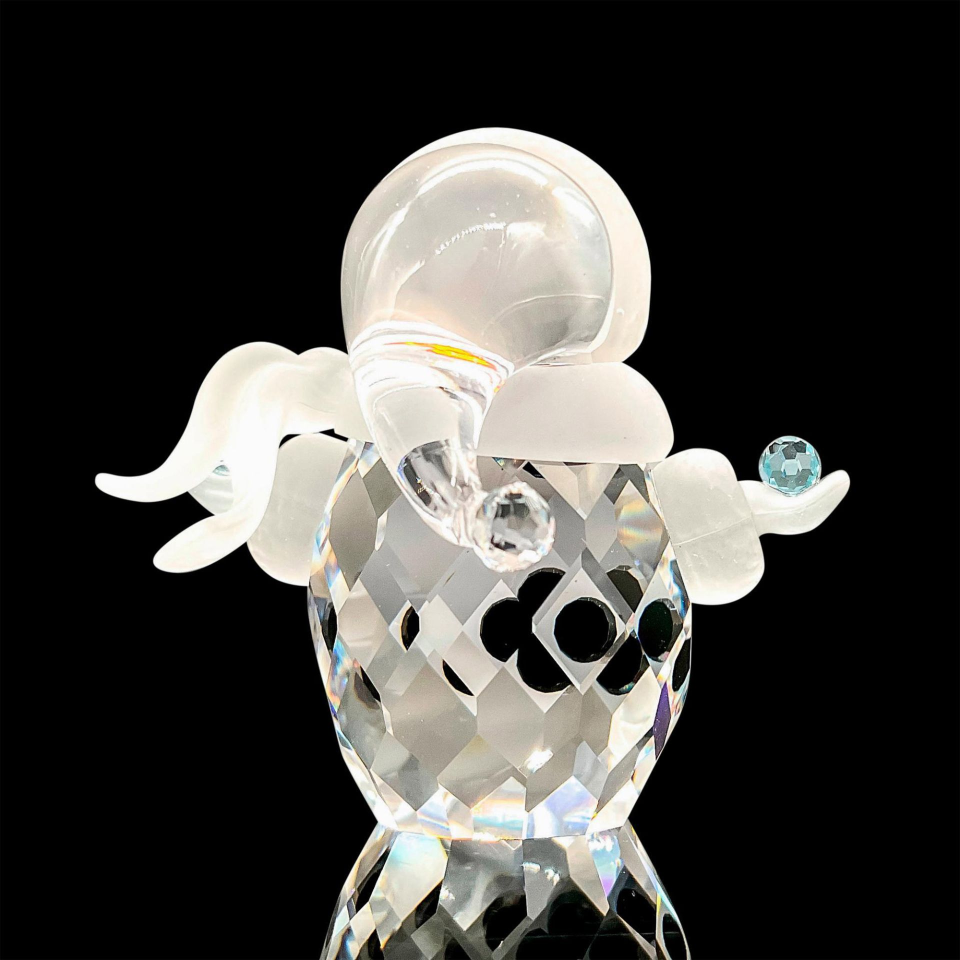 Swarovski Silver Crystal Miniature Figurine, Little Snowman - Image 3 of 4