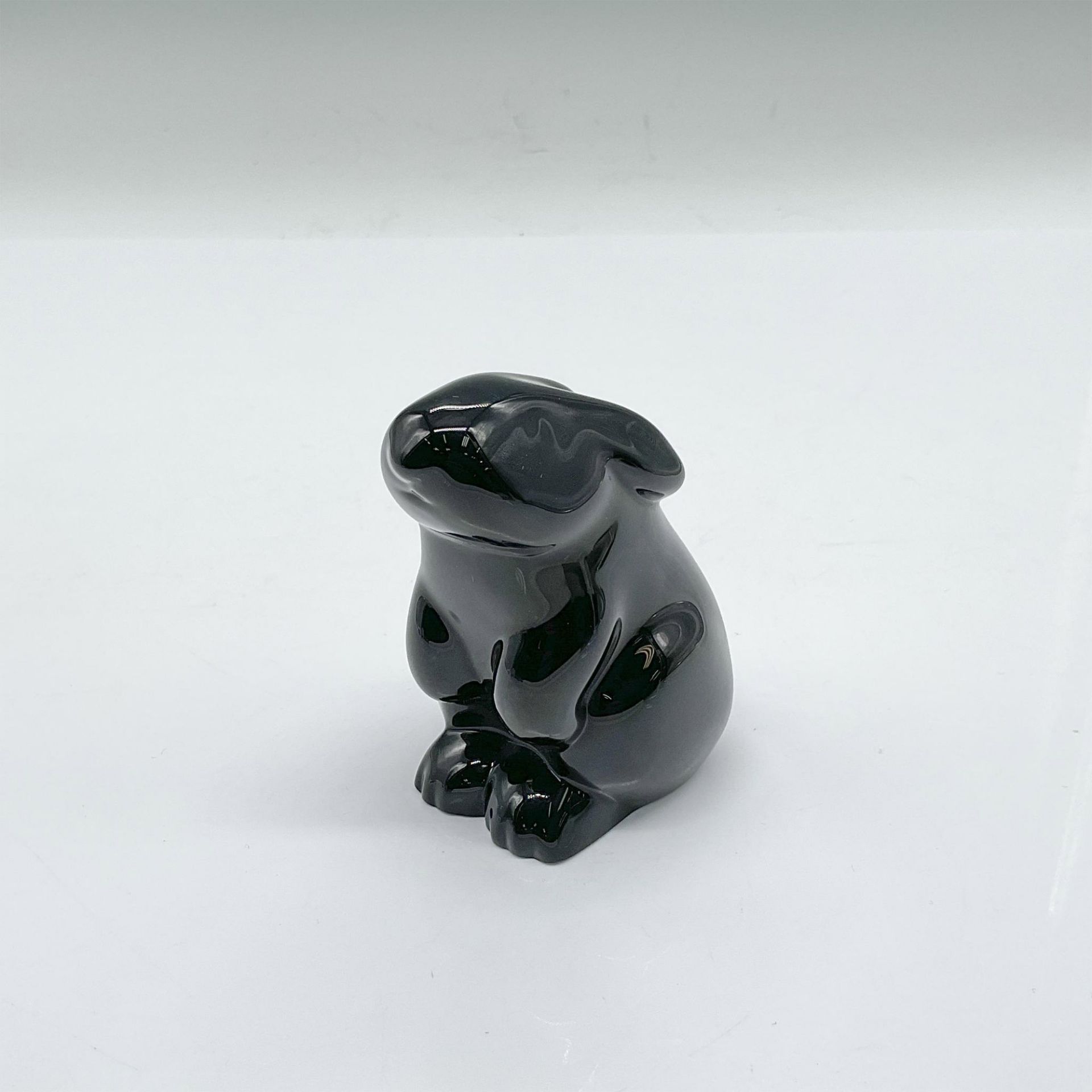 Baccarat Black Crystal Figurine Rabbit