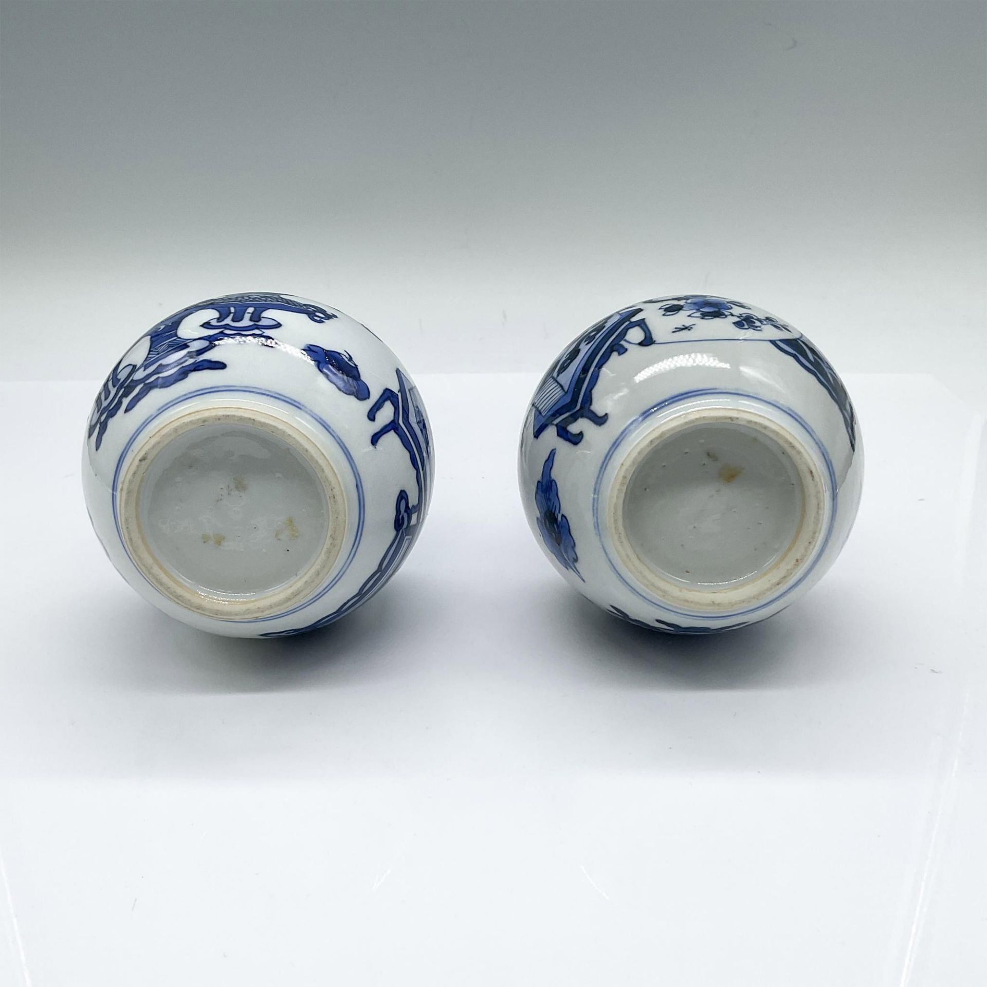 Pair of Chinese Blue and White Porcelain Vases - Bild 5 aus 5