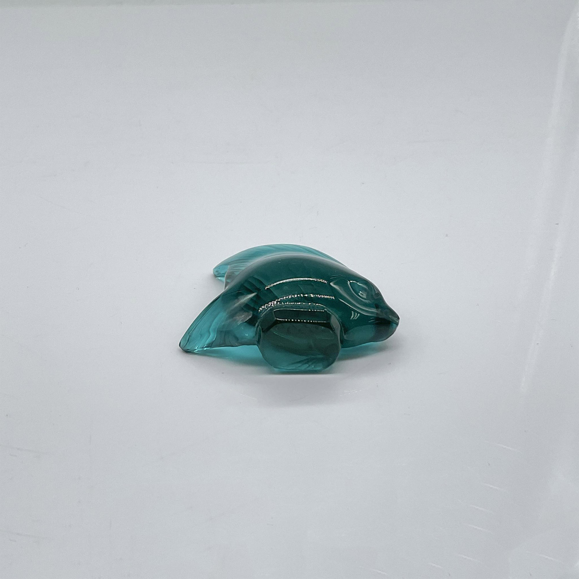 Lalique Crystal Blue Fish Figurine - Image 3 of 4