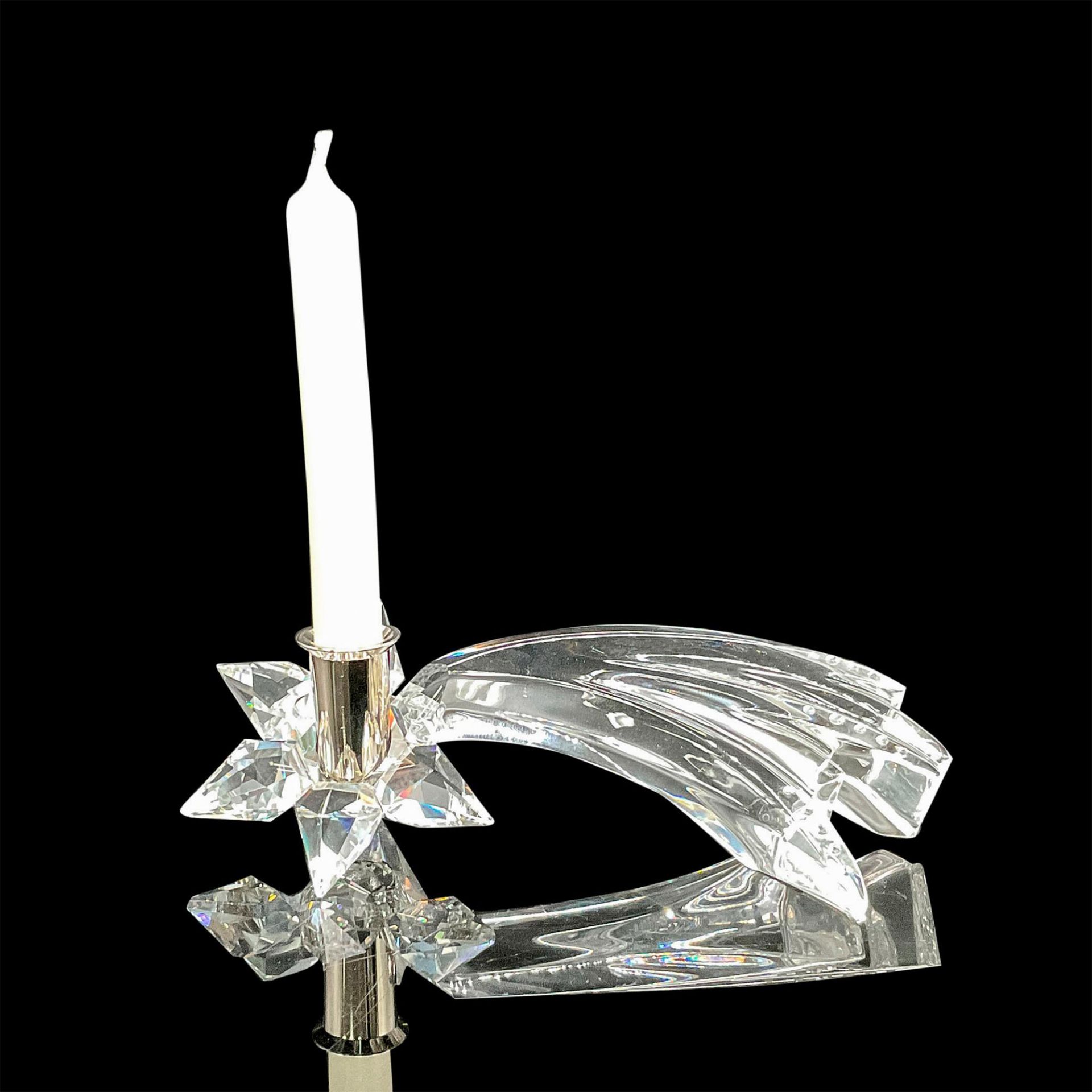 Swarovski Silver Crystal Comet Candleholder